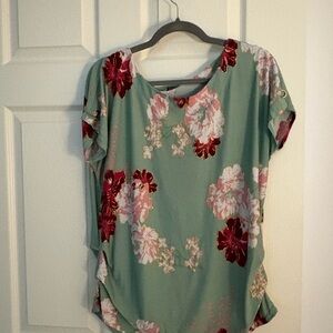Floral Green Women's Top